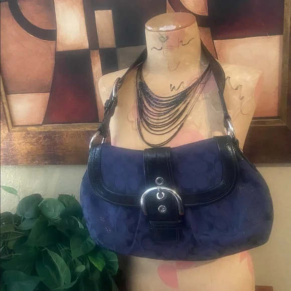 Coach Black Leather Bag - Picture 2 of 8